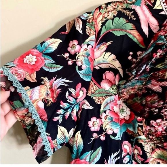 Dalia Macphee black multi short dress NWT - Picture 10 of 14